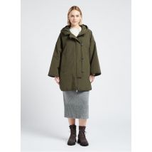 Max Mara Week End - Aan twee zijden te dragen - ruimvallende parka met capuchon - 38 Maat - Kakigroen