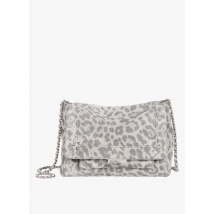 Jerome Dreyfuss - Suède schoudertas met print - Een Maat - Grijs