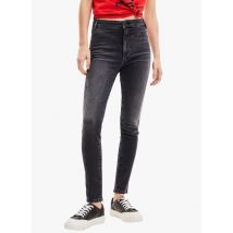 Desigual - Katoenen skinny jeans met hoge taille - 36 Maat - Zwart