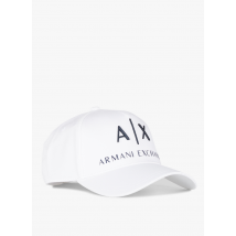 Armani Exchange - Gorra de algodón con logotipo bordado - Talla única - Blanco