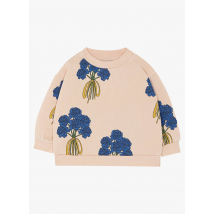 The Campamento - Sweat col rond imprimé en coton - Taille 9-12mois - Rose
