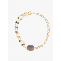 L'atelier Des Dames - Turmalin-armband aus messing - Einheitsgröße - Mehrfarbig