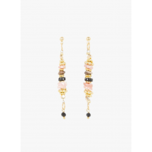 L'atelier Des Dames - Messing oorstekers - Een Maat - Multikleurig