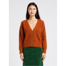 Bensimon - Strickjacke mit v-ausschnitt aus baby-alpaka-mix - Größe S - Rot