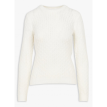 Kookai - Pull col rond ajusté en maille - Taille 3 - Blanc