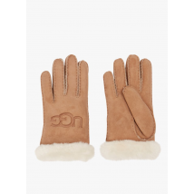 Ugg - Gevoerde handschoenen van veloursleer - L Maat - Bruin