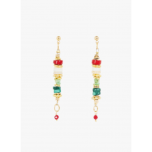 L'atelier Des Dames - Boucles d'oreilles tiges en laiton - Taille Unique - Multicolore