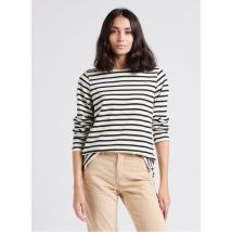 Armor Lux - Pull col rond droit en coton et laine mélangé - Taille L - Multicolore