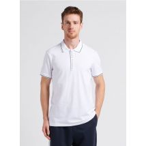 Armani Exchange - Polo en jersey de coton - Taille M - Blanc