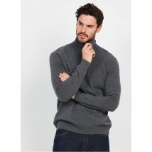 Knowledge Cotton Apparel - Jersey de lana orgánica con cuello alto - Talla XL - Plata