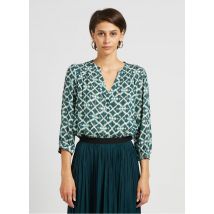Maison 123 - Bedruckte henley-bluse - Größe 38 - Grün
