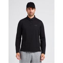 Armani Exchange - Rechte - katoenen polo met klassieke kraag - M Maat - Zwart