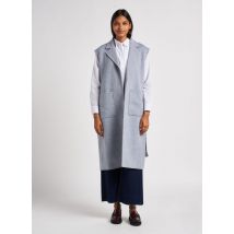 Ekyog - Manteau col tailleur en laine mélangée - Taille M - Bleu