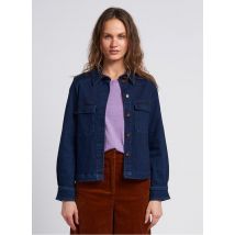 Sessun - Korte - recht jasje van spijkerstof uit licht katoen - XS Maat - Jeans onbewerkt