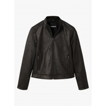 Desigual - Nauwsluitend jasje met opstaande kraag - XL Maat - Zwart