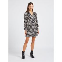 La Petite Etoile - Robe courte droite Col V imprimée - Taille 2 - Blanc