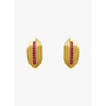 Lavani Jewels - Boucles d'oreilles rectangulaires - Taille Unique - Doré