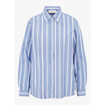 La Petite Etoile - Camisa de algodón a rayas con cuello clásico - Talla 2 - Azul