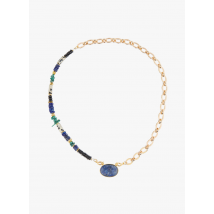 L'atelier Des Dames - Collar de cadena de latón y piedras semipreciosas - Talla única - Multicolor