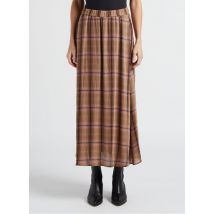 Diega - Jupe longue à carreaux - Taille S - Marron