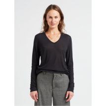 Sud Express - T-shirt aus baumwoll-mix mit v-ausschnitt - Größe M - Schwarz