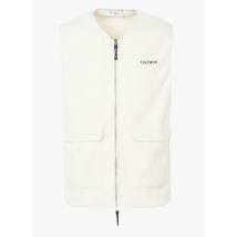 Les Deux - Veste sans manches Col V brodée - Taille L - Beige