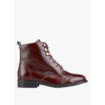 Cosmoparis - Leren enkellaarzen - 40 Maat - Prune