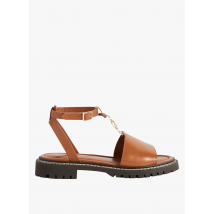 Claudie Pierlot - Flache ledersandalen - Größe 36 - Braun