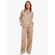 Laurence Tavernier - Katoenen pyjama met bloemenprint - XS Maat - Beige