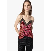 Zadig&voltaire - Caraco imprimé en soie - Taille L - Rose