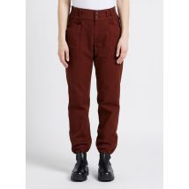 One Step - Pantalon slouchy en coton - Taille 40 - Marron
