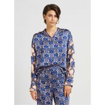 Bella Jones - Top Col V imprimé - Taille 2 - Bleu