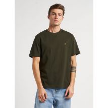 Farah - Camiseta de algodón orgánico con cuello redondo - Talla XL - Verde