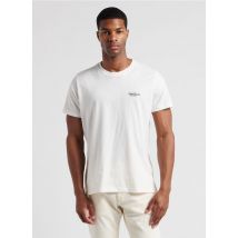 Pepe Jeans - Tee-shirt droit col rond en coton - Taille L - Blanc