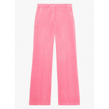 The Kooples - Rechte ribbroek katoenblend - 40 Maat - Roze