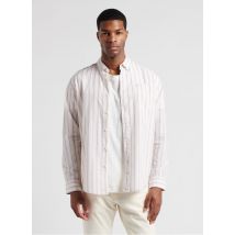 Pepe Jeans - Camisa recta de algodón con cuello clásico - Talla L - Blanco