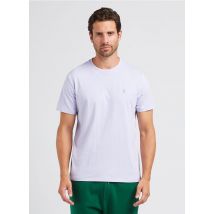 Polo Ralph Lauren - Slim-fit - katoenen t-shirt met ronde hals - L Maat - Paars