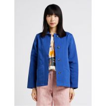 Ekyog - Jasje van biokatoenmix met afgeronde kraag - 36 Maat - Blauw