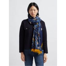 Inoui Editions - Wollen stola met print - Een Maat - Geel