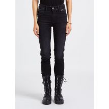 Le Temps Des Cerises - Slim-fit jeans met hoge taille katoenblend - 31 Maat - Zwart
