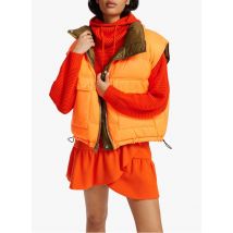 Essentiel Antwerp - Anorak corto con cuello alto reversible - Talla XS - Verde