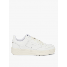 Schmoove - Niedrige schnürsneaker aus leder-mix - Größe 37 - Weiß
