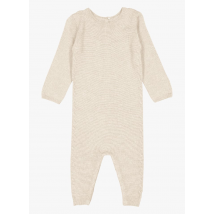 Petite Lucette - Combinaison col rond en laine - Taille 3M - Blanc