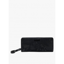 Desigual - Billetera con bordado de flores - Talla única - Negro