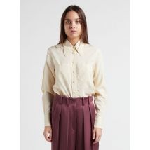 Laurence Bras - Rechte - katoenen blouse met klassieke kraag - 38 Maat - Wit