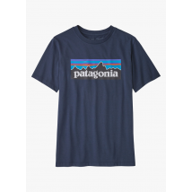 Patagonia - Tee-shirt col rond imprimé en coton bio - Taille M - Bleu