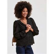 La Fee Maraboutee - Blouse met v-hals en pailletten - 38 Maat - Zwart