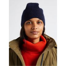 Marie Sixtine - Muts met ribbelpatroon - Een Maat - Blauw