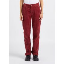 Lab Dip - Pantalon droit côtelé en coton mélangé - Taille 42 - Rouge
