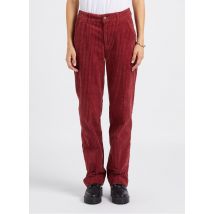 Lab Dip - Rechte broek met ribtextuur katoenblend - 42 Maat - Rood